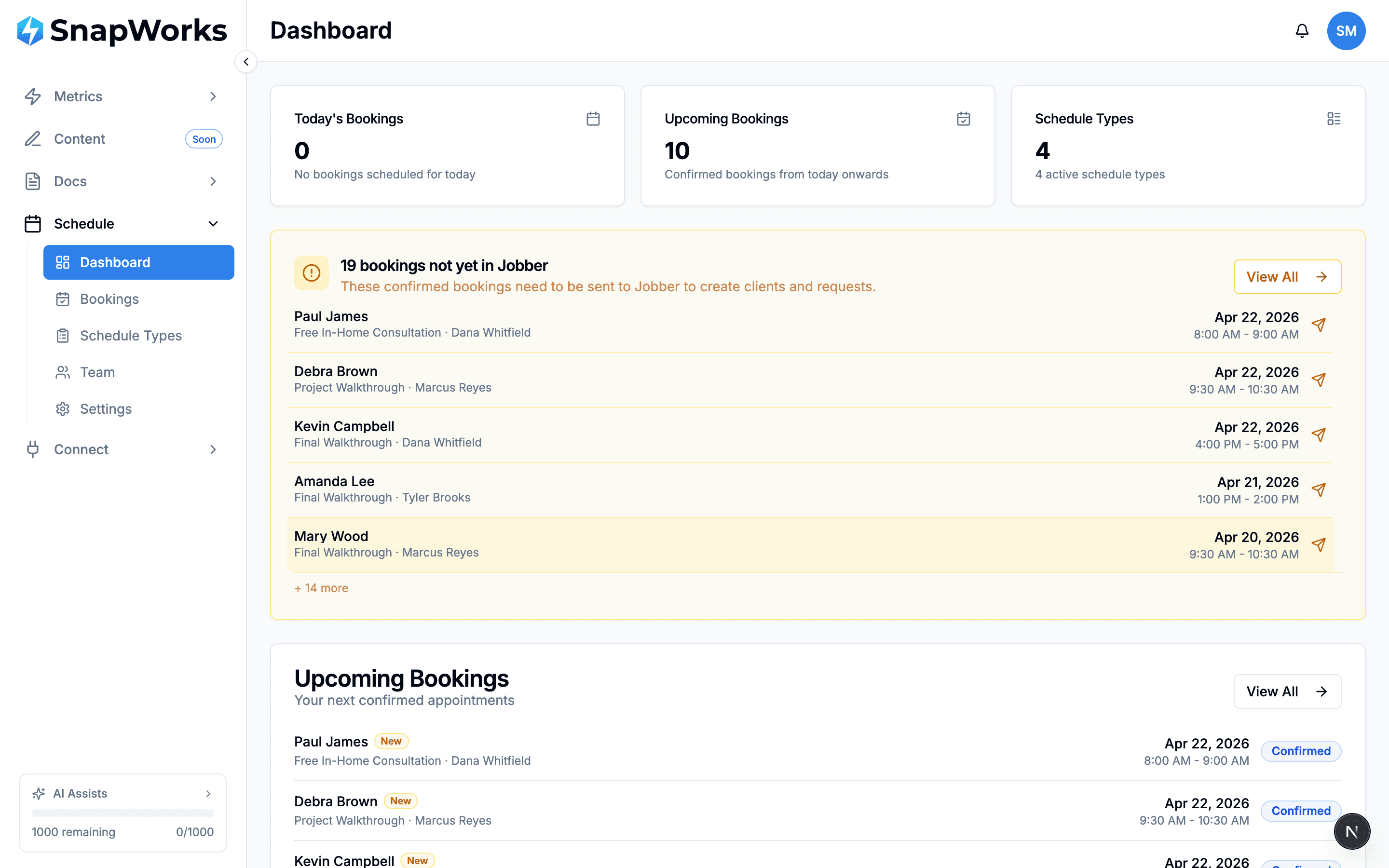 SnapSchedule Dashboard